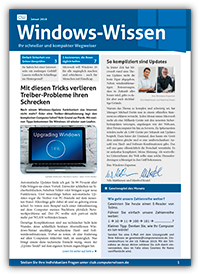 Ausgabe &bdquo;Windows-Wissen&rdquo;